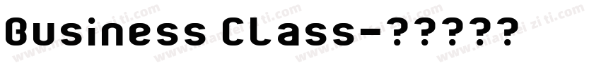 Business Class字体转换